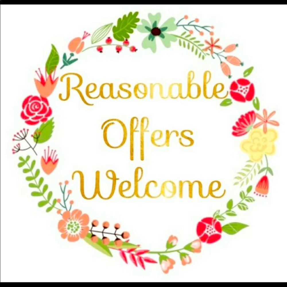 I am open to reasonable offers!